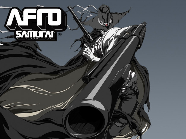 Обои картинки фото аниме, afro, samurai