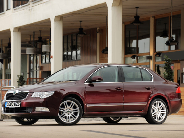 Обои картинки фото автомобили, skoda, superb