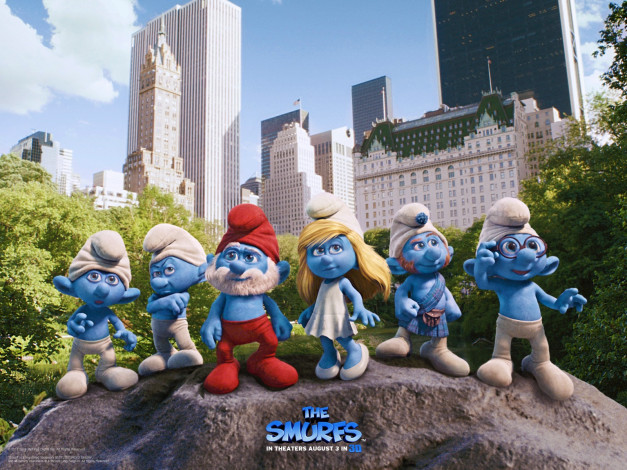 Обои картинки фото the, smurfs, мультфильмы
