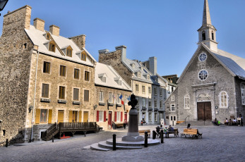 Картинка города улицы площади набережные квебек