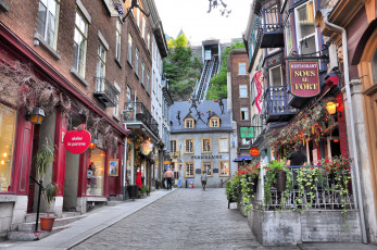 Картинка города улицы площади набережные квебек