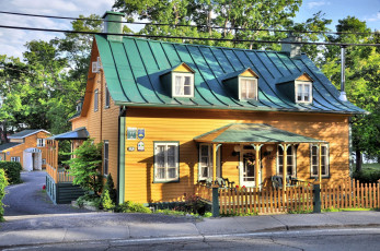 Картинка города здания дома квебек