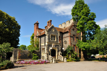 Картинка города здания дома великобритания кент кентербери