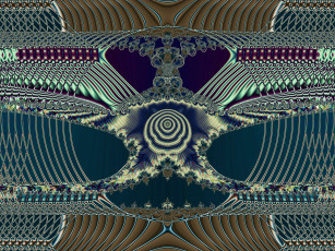 Картинка 3д графика fractal фракталы фон цвет узор