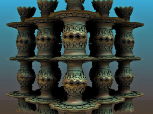 Картинка 3д графика fractal фракталы фон цвета узор