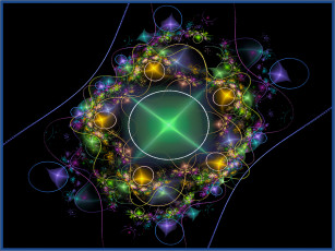 Картинка 3д графика fractal фракталы фон узор цвет