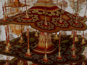 Картинка 3д графика fractal фракталы узор фон цвета