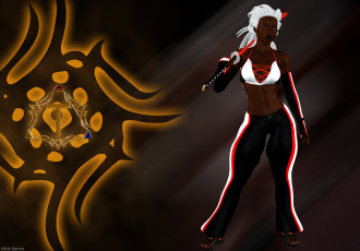 Картинка 3д графика amazon амазонки девушка меч