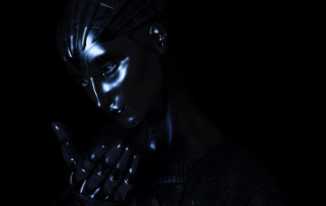 Картинка 3д графика creatures существа silver