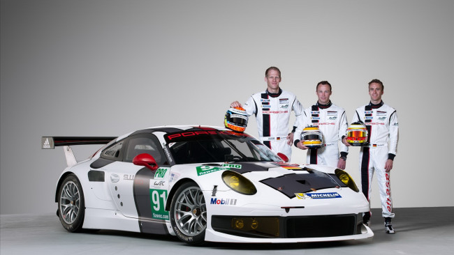 Обои картинки фото спорт, формула, пилоты, rsr, gt3, 911, porsche