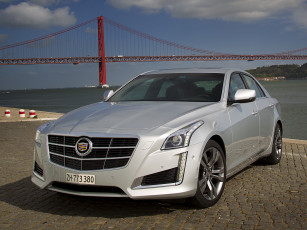 обоя автомобили, cadillac, cts, светлый, eu-spec, 2014