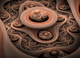 Картинка 3д+графика fractal+ фракталы узор фон цвета