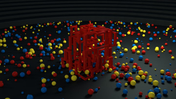 Картинка 3д+графика шары