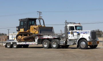 Картинка техника бульдозеры+на+гусенецах тягач бульдозер трансопртировка