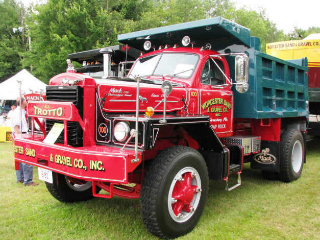 Обои картинки фото 1964 mack truck model b-81x, автомобили, mack, тяжелые, trucks, inc, сша, грузовики