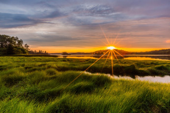 Картинка природа восходы закаты горизонт заря