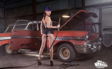 Картинка автомобили -авто+с+девушками фон машина девушка