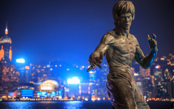 Картинка города -+памятники +скульптуры +арт-объекты bruce lee hong kong памятник брюс ли