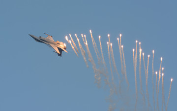 Картинка авиация авиационный+пейзаж креатив салют небо самолёт