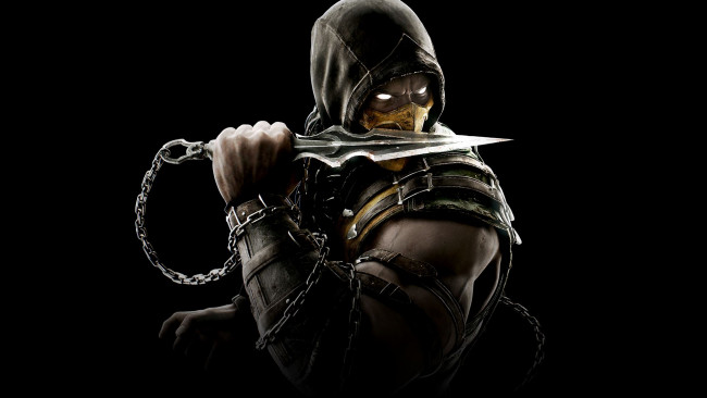 Обои картинки фото mortal kombat x, видео игры, scorpion