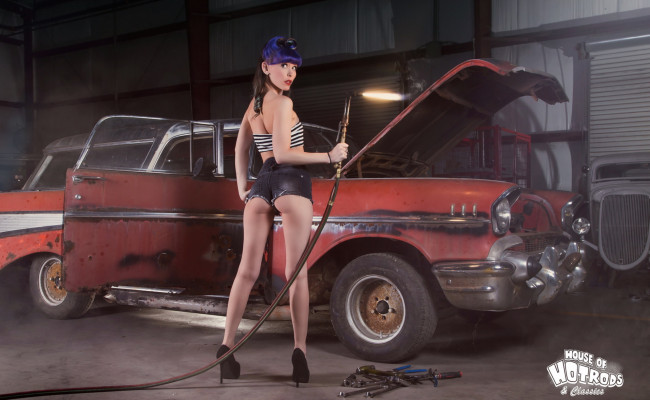 Обои картинки фото автомобили, -авто с девушками, фон, машина, девушка