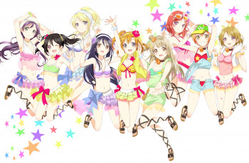 Картинка аниме love+live +school+idol+project девушки