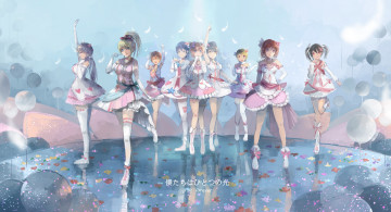 Картинка аниме love+live +school+idol+project девушки арт qianqian