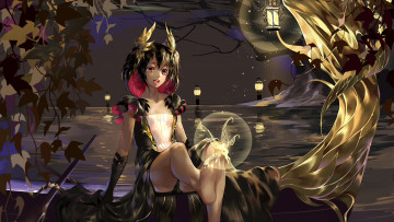 Картинка аниме love+live +school+idol+project девушка взгляд фон