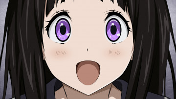 Картинка hyouka аниме девушка взгляд фон