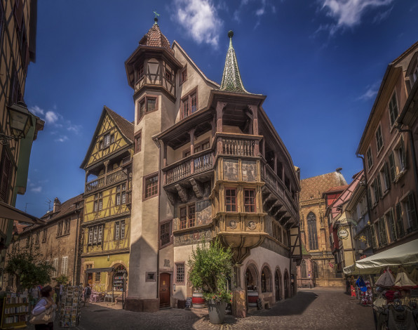 Обои картинки фото colmar, города, - улицы,  площади,  набережные, дома, мостовая