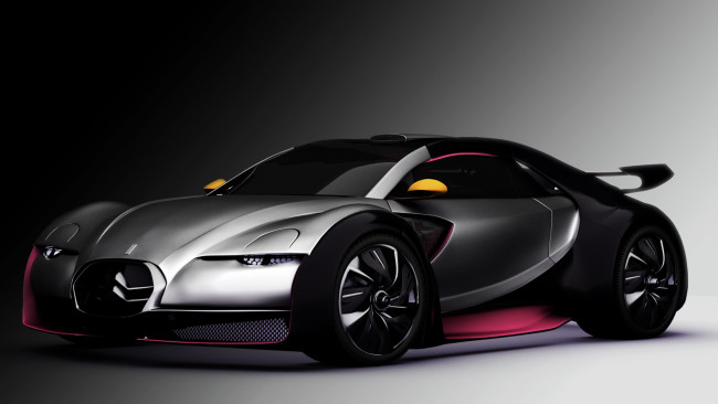 Обои картинки фото 2010 citroen survolt concept, автомобили, 3д, concept, citroen, 2010, survolt, car