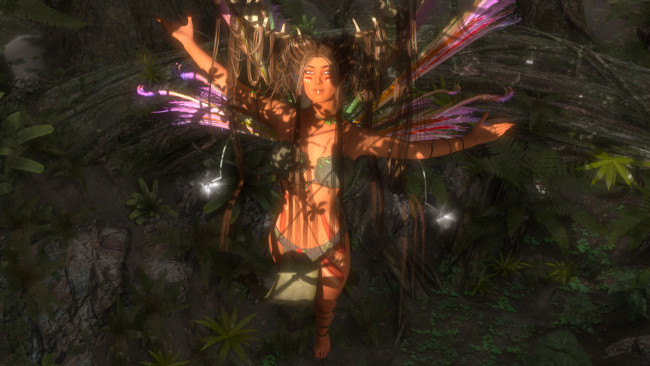 Обои картинки фото 3д графика, эльфы , elves, фон, взгляд, фея