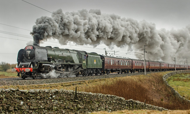 Обои картинки фото техника, паровозы, паровоз, рельсы