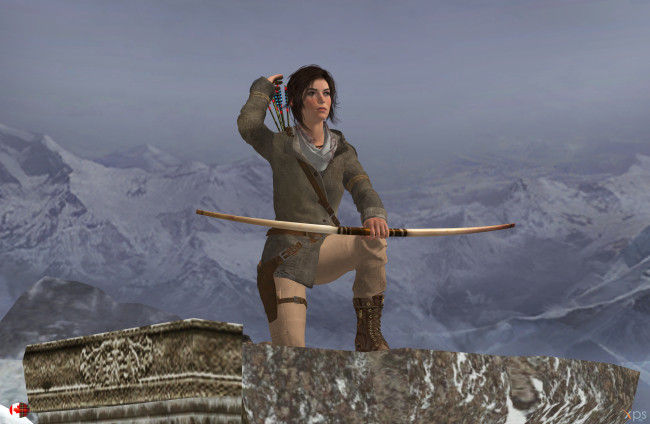 Обои картинки фото 3д графика, амазонки , amazon, фон, лук, взгляд, девушка