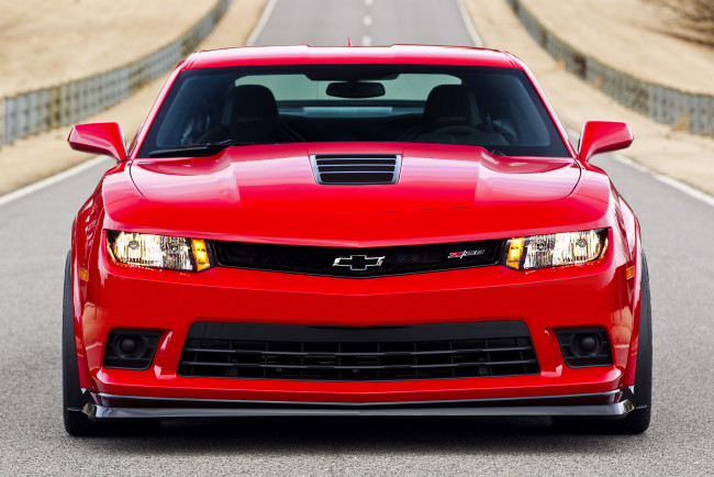 Обои картинки фото chevrolet camaro red, автомобили, camaro, chevrolet, red