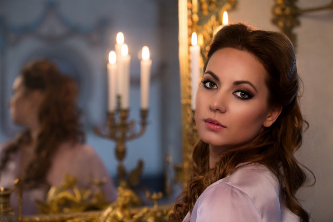 Обои картинки фото девушки, -unsort , лица,  портреты, взгляд, лицо