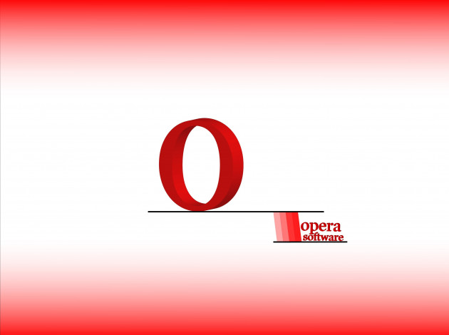 Обои картинки фото компьютеры, opera, фон, логотип