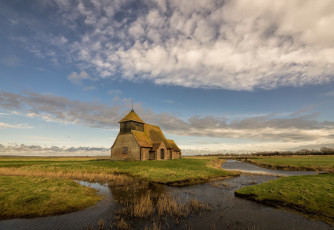 Картинка города -+католические+соборы +костелы +аббатства англия церковь ромни марш