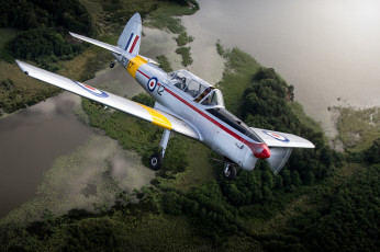 Картинка авиация лёгкие+одномоторные+самолёты канадский лёгкий dhc-1 de havilland двухместный самолёт