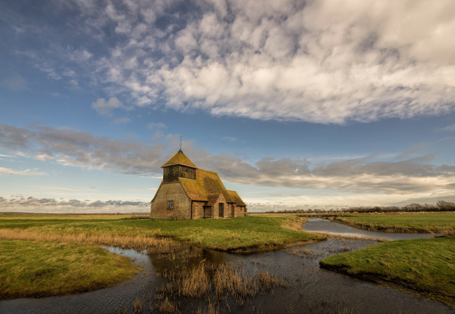 Обои картинки фото города, - католические соборы,  костелы,  аббатства, англия, церковь, ромни, марш