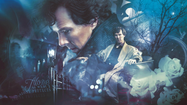 Обои картинки фото кино фильмы, sherlock , сериал, мужчина, фон, взгляд, кресло, плащ