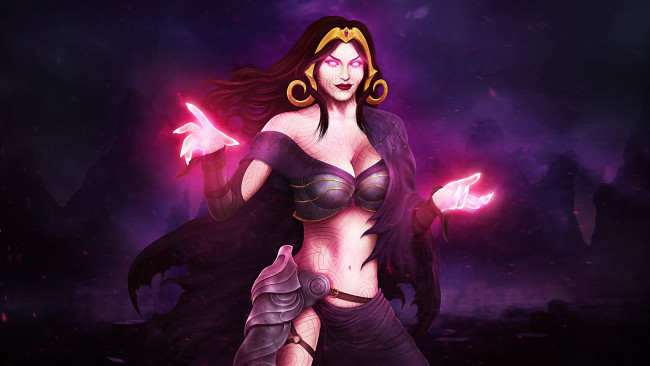 Обои картинки фото видео игры, magic,  the gathering - amonkhet, магия, униформа, фон, девушка