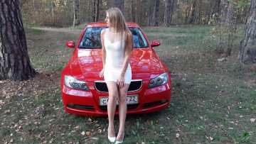 Картинка автомобили -авто+с+девушками bmw 3 series 320i