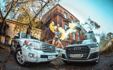 Картинка автомобили -авто+с+девушками land cruiser 200 audi q7