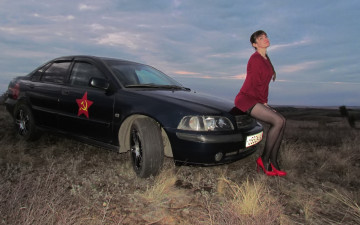 обоя автомобили, -авто с девушками, volvo, s40, i