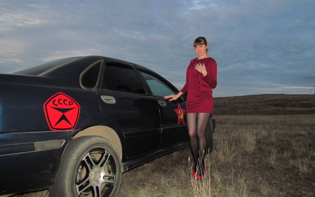 Обои картинки фото автомобили, -авто с девушками, volvo, s40, i