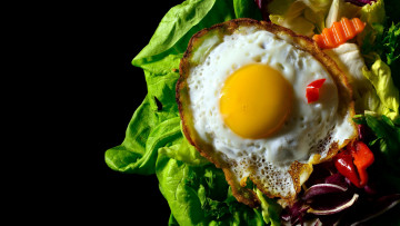 Картинка еда яичные+блюда глазунья