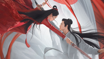 Картинка listening+snow+tower кино+фильмы -unknown+ другое двое азия меч