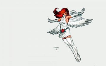 Картинка рисованное joseph+michael+linsner девушка крылья роза сапоги