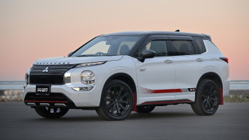 Картинка автомобили mitsubishi outlander phev ralliart style 2022 митсубиси внедорожник белый